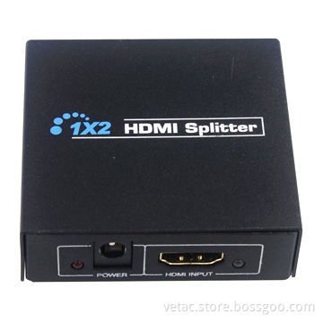 Supports 3D, Video, Audio and easy connection HDMI Splitter